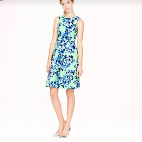 J. Crew Dresses & Skirts - 🆕 J. Crew 💃 Mint/Bright Green Floral Dress - 4